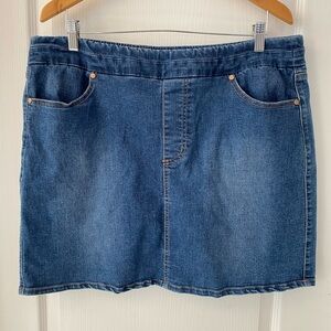 Code Bleu Denim Skirt - Blue